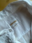 Vorschaubild 3 von Hemdbluse Damen Weiß Gr. 36/S Baumwolle Uni Feminin Langarm Büro Alltag