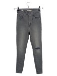 Vorschaubild 1 von Mile High Super Skinny Jeans Damen High Waist Grau W26 Destroyed