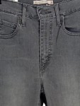 Vorschaubild 2 von Mile High Super Skinny Jeans Damen High Waist Grau W26 Destroyed