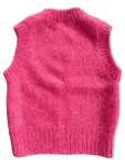 Vorschaubild 2 von Strickweste Pullunder Damen XS Pink Mohair Wolle Ärmellos