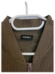 Vorschaubild 5 von Strickjacke Herren Gr. 50/M Oliv Baumwolle Uni Langarm Casual