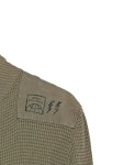 Vorschaubild 3 von Strickjacke Herren Gr. 50/M Oliv Baumwolle Uni Langarm Casual