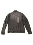 Vorschaubild 2 von Hoxton Denim Jeansjacke Herren XS Grau Vintage Destroyed Look Baumwolle