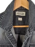 Vorschaubild 3 von Hoxton Denim Jeansjacke Herren XS Grau Vintage Destroyed Look Baumwolle