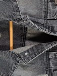 Vorschaubild 5 von Hoxton Denim Jeansjacke Herren XS Grau Vintage Destroyed Look Baumwolle