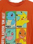 Vorschaubild 2 von Fanshirt Kinder Gr. 128 Orange Pikachu Glumanda Schiggy Bisasam