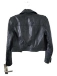 Vorschaubild 2 von Damen Lederjacke Schwarz Gr. S/36 Cropped Vintage Style Echtleder