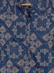 Vorschaubild 3 von Damen Bluse Bohemian Paisley Muster Blau Baumwolle Gr. S/36