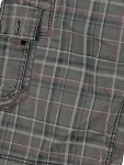 Vorschaubild 2 von Cargo Shorts Herren Grau Gr. W36/52/XL Baumwolle Kariert Casual Knopf