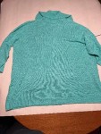 Vorschaubild 2 von Damen Strickjacke Gr. 52/XXL Türkis Cardigan Langarm