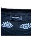 Vorschaubild 4 von T-Shirt Herren Gr. 52/L Schwarz Baumwolle Schriftzug Streetwear Kurzarm