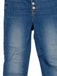 Vorschaubild 3 von Damen High Waist Jeans Knopfleiste Blau Gr. 40 W31 L27