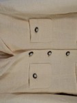 Vorschaubild 4 von Blazer Damen Beige Gr. 38/M Baumwolle Leinen Polyester Uni Klassisch Knopf