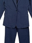 Vorschaubild 2 von Damen Hosenanzug Blazer Hose Gr. M 38 Blau gepunktet Business