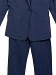 Vorschaubild 3 von Damen Hosenanzug Blazer Hose Gr. M 38 Blau gepunktet Business