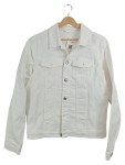 Vorschaubild 1 von Herren Jeansjacke Weiß Gr. 46 Baumwolle Klassisch