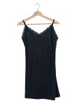 Vorschaubild 1 von Unterkleid Damen Gr. 38/M Schwarz Polyamid Uni Elegant Ärmellos