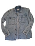 Vorschaubild 5 von Herren Jeansjacke Blau Baumwolle Leinen Gr. L Freizeit Casual