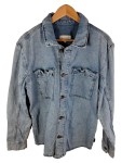 Vorschaubild 6 von Herren Jeansjacke Blau Baumwolle Leinen Gr. L Freizeit Casual