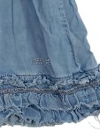 Vorschaubild 2 von Jeanskleid Kinder Gr. 98 Blau Lyocell Uni Casual Freizeit Frühjahr/Sommer