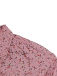 Vorschaubild 4 von Bluse Kinder Gr. 122 Rosa Baumwolle Blumenmuster Casual Langarm Freizeit