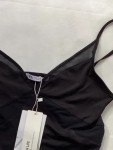 Vorschaubild 3 von Body Damen Gr. 38/M Schwarz Mesh-Einsätze Spaghettiträger NEU