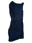 Vorschaubild 3 von Cocktailkleid Damen Schwarz Gr. 36/S Viskose Uni Elegant Ärmellos Party