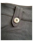 Vorschaubild 2 von Bleistiftrock Damen Gr. 34/XS Schwarz Viskose Uni Modern Business Alltag