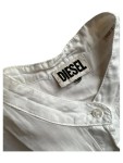 Vorschaubild 2 von Hemdbluse Damen Weiß Gr. 36/S Baumwolle Uni Casual Ärmellos Knopfleiste