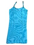 Vorschaubild 3 von Sommerkleid Damen Gr. 36/S Türkis Viskose Uni Basic Frühjahr/Sommer