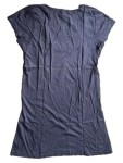 Vorschaubild 2 von T-Shirt Damen Gr. 38/M Grau Baumwolle Schriftzug Casual Kurzarm Freizeit