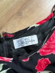 Vorschaubild 2 von Maxikleid Gr. 40 Schwarz Rosen Blumenmuster Elegant