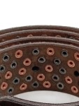 Vorschaubild 4 von Damen Ledergürtel Nieten Braun Gr. 105 Vintage-Look