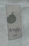 Vorschaubild 3 von Damen T-Shirt Gr. 44 Grau Spitze Baumwolle Kurzarm Feminin