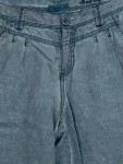 Vorschaubild 2 von Damen High Waist Hose Leinenhose Blau Gr. 32 XXS