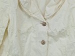 Vorschaubild 3 von Blazer Damen Beige Gr. 44/XXL Baumwolle Polyamid Metallfaser Uni Casual