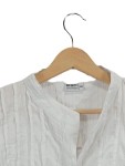 Vorschaubild 2 von Damen Bluse Gr. 46/3XL Weiß Langarm Tunika Baumwolle