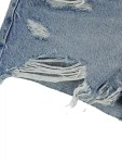 Vorschaubild 2 von Jeans Shorts Damen Blau Gr. W25/34/XS Baumwolle Uni Casual Freizeit Knopf
