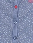 Vorschaubild 3 von Girls Strickjacke Mädchen Gr. 80 Blau Punkte Cardigan