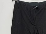 Vorschaubild 2 von Stoffhose Damen Gr. W31/40/L Schwarz Viskose Uni Business Büro Knopf