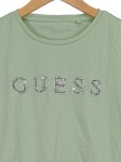 Vorschaubild 2 von Damen T-Shirt Gr. S Mintgrün Strass Logo Pailletten Baumwolle