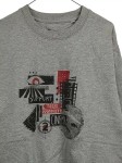 Vorschaubild 2 von Sweatshirt Herren Grau Gr. 54/XL Baumwolle Grafisch Casual