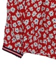 Vorschaubild 4 von Damen Bluse Gr. 40 Rot Blumenmuster Langarm