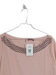 Vorschaubild 2 von Damen Bluse Gr. 44 Rosa Glockenärmel Strass Elegant Festlich