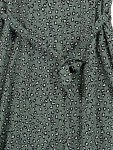 Vorschaubild 4 von Damen Hemdblusenkleid Leopardenmuster Gr. 40/L Grün Kurzarm