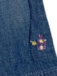 Vorschaubild 3 von Baby Mädchen Jeans Hose Blumenstickerei Gr. 74 Blau