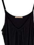 Vorschaubild 2 von Sommerkleid Damen Schwarz Gr. 36/S Viskose Uni Basic Freizeit Träger