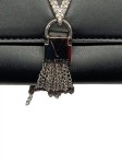 Vorschaubild 2 von amen Clutch Divina Schwarz Strass V-Logo Quaste Elegant