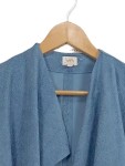 Vorschaubild 2 von Damen Strickjacke Cardigan Blau Gr. 44 Schlangenmuster