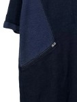 Vorschaubild 2 von Bluse Damen Blau Gr. 38/M Baumwolle Uni Casual Kurzarm Alltag